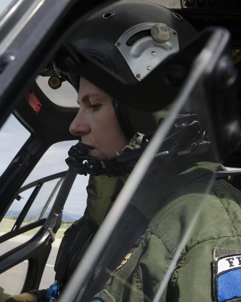 Sandra Bouxirot, pilote dans l'Armée de l'Air.